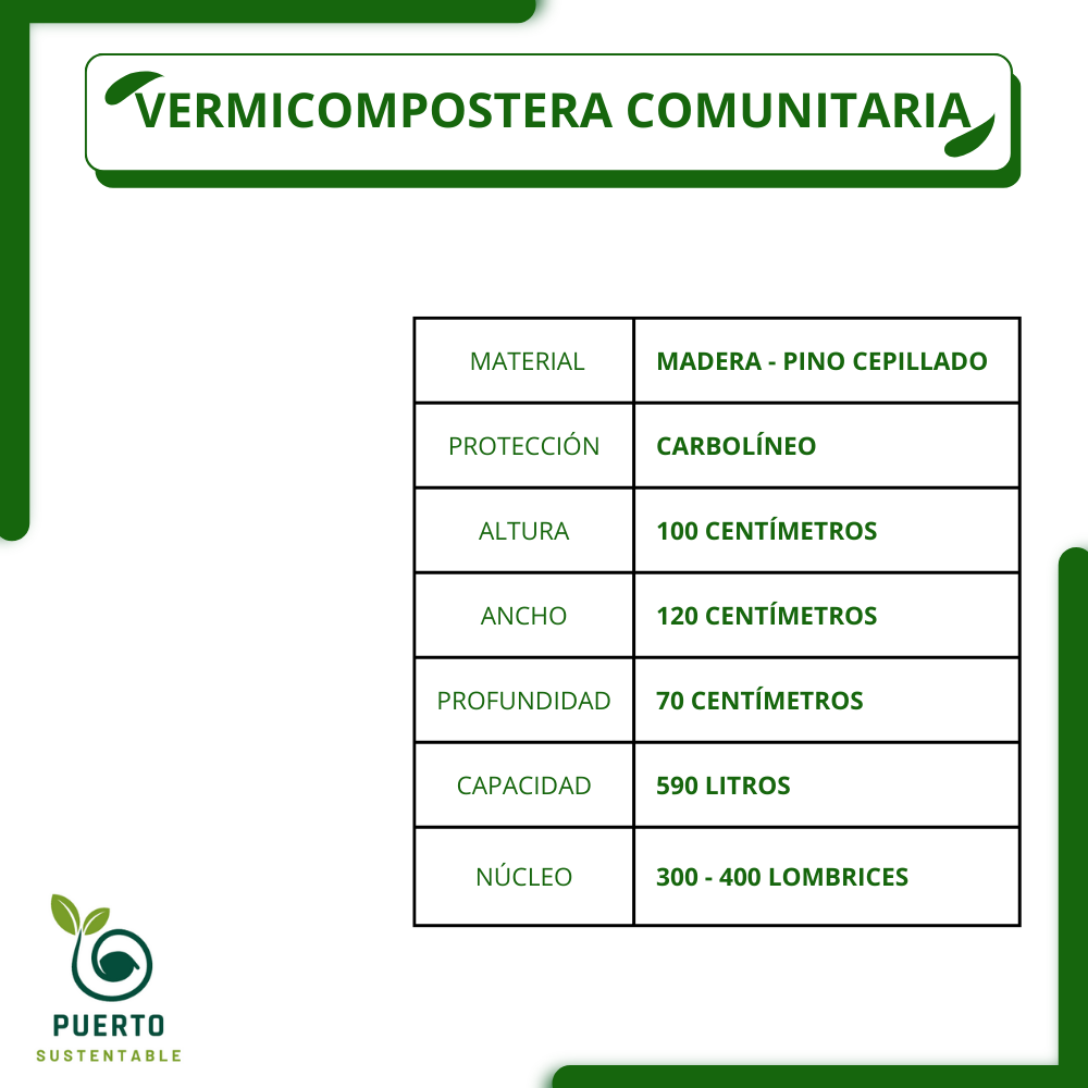 VERMICOMPOSTERA COMUNITARIA